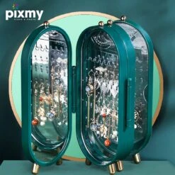 PIXMY® - Groen - Sieradenhouder - Oorbellenrekje - Sieradenrekje - Sieraden Organizer - Sieraden Doos - Sieraden Opbergen -Max Factor Winkel 1200x1200 854