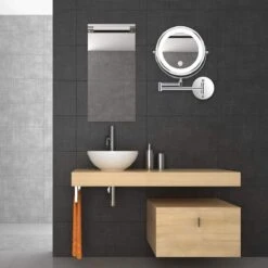 MH Products - Make Up Spiegel - Rond - Wanspiegel - Spiegellamp - 5x Vergroting - 17,5 Cm CM -Max Factor Winkel 1200x1200 923