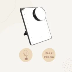 Orange85 Make-up Spiegel - Met Verlichting - LED - Met Vergrootglas - Zwart -Max Factor Winkel 1200x1200 934