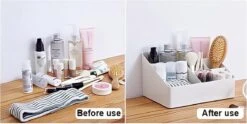 Merkloos Make-Up Organizer - Opbergdoos - Cosmetica - Wit/Creme -Sieraden - Nagelak - Make Up Organizer - Make Up Organizers -Max Factor Winkel 1200x604