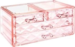 A&K 2in1 Make-up Organizer - 4 Lades Cosmetica Opbergdoos - Kaptafel - Roze -Max Factor Winkel 1200x747 1