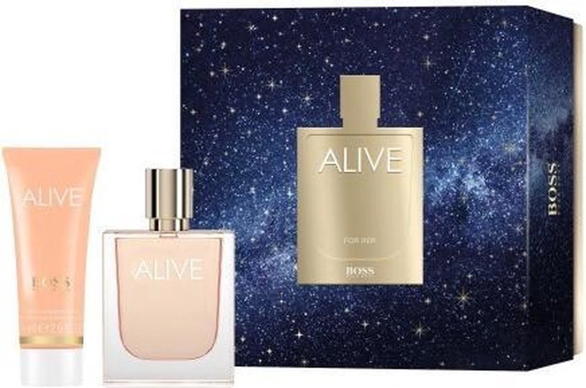 Hugo Boss Alive Geschenkset - 50ml Eau De Parfum + 75ml Bodylotion 12 Hugo Boss Alive Geschenkset - 50ml Eau De Parfum + 75ml Bodylotion - Afbeelding 10