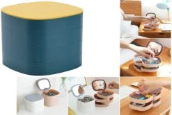 Borvat® | Organizer Juwelen | Sieraden | Make-up | Met Spiegel | Kunststof | Jewellery Box | Opberg Doosje Sieraden | Sieraden Opbergen | Reisetui Sieraden -Max Factor Winkel 1200x807 1