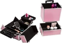 TecTake Cosmetica Koffer Met 3 Etages - Roze - Make-up Koffer 14 TecTake Cosmetica Koffer Met 3 Etages - Roze - Make-up Koffer -Max Factor Winkel 1200x826 1