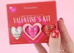 Pink Gellac - Valentine's Kit Color Box - Gellak Set Kleuren - 3 X 15 Ml Inclusief Nail Art Stickers -Max Factor Winkel 1200x865 3