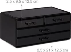 Relaxdays Make-up Organizer - Tweedelig - Cosmetica Opbergdoos + Lippenstift Houder - Zwart 29 Relaxdays Make-up Organizer - Tweedelig - Cosmetica Opbergdoos + Lippenstift Houder - Zwart -Max Factor Winkel 1200x877 1