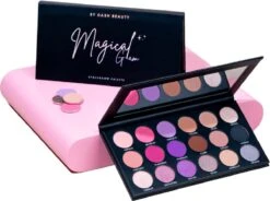 By Dash Beauty - Magical Glam Oogschaduw Palette - 18 Pan Oogschaduw Palette - 11 Matte Kleuren 7 Shimmer - Veganistisch En Dierproefvrij