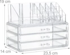 Relaxdays Make-up Organizer Klein - Stapelbaar - Sieradendoosje - Cosmetica - Opbergbox - Doorzichtig 25 Relaxdays Make-up Organizer Klein - Stapelbaar - Sieradendoosje - Cosmetica - Opbergbox - Doorzichtig -Max Factor Winkel 1200x939 1