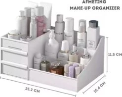 Make-up Organizer - Cosmetica Opbergdoos - Sieraden Bakje - Dames - Wit - Opmaken -Max Factor Winkel 1200x953