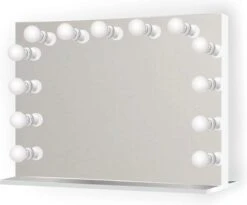 Bright Beauty Vanity Hollywood Make Up Spiegel Met Verlichting - 80 X 65 Cm - Dimbaar - Zonder Rand - Spiegelglas 7 Bright Beauty Vanity Hollywood Make Up Spiegel Met Verlichting - 80 X 65 Cm - Dimbaar - Zonder Rand - Spiegelglas -Max Factor Winkel 1200x995 3