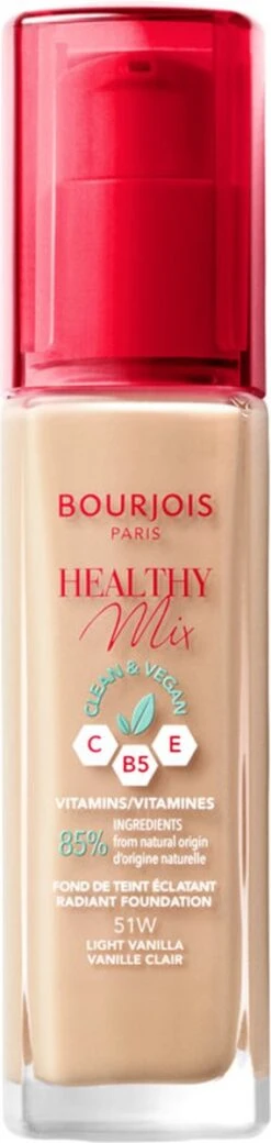 Bourjois Healthy Mix Clean Vegan Foundation 051 Light Vanilla