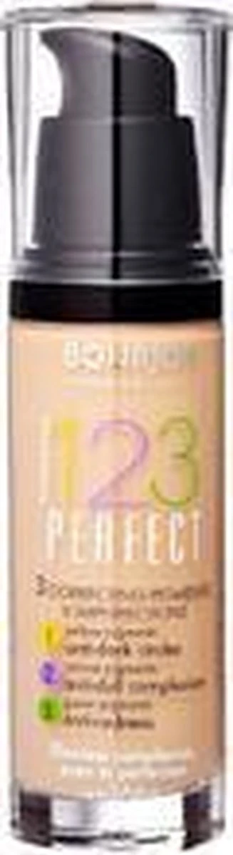 Bourjois 123 Perfect Foundation - 54 Beige Foncé 14 Bourjois 123 Perfect Foundation - 54 Beige Foncé - Afbeelding 12