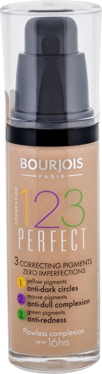 Bourjois 123 Perfect Foundation - 54 Beige Foncé 6 Bourjois 123 Perfect Foundation - 54 Beige Foncé - Afbeelding 4