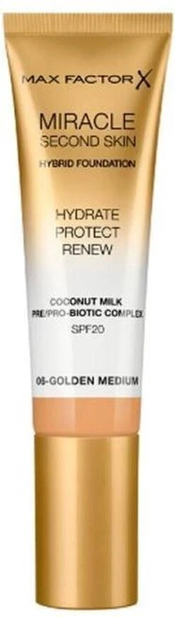 Max Factor Miracle Second Skin Foundation - 06 Golden Medium 22 Max Factor Miracle Second Skin Foundation - 06 Golden Medium -Max Factor Winkel 342x1200 7