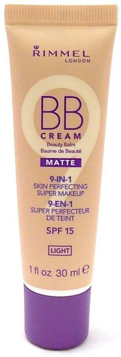 Rimmel London BB Cream 9-in-1 Matte Skin Perfecting Super Makeup - Light - BB Cream 5 Rimmel London BB Cream 9-in-1 Matte Skin Perfecting Super Makeup - Light - BB Cream - Afbeelding 3