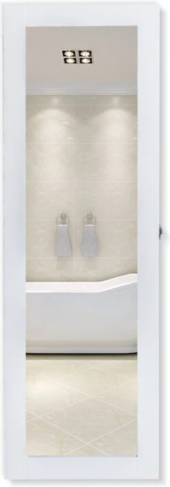 HOMCOM 2-in-1 Sieradenkast Wandspiegel Spiegelkast Sieraden Ladekast Spiegel 833-102WT 19 HOMCOM 2-in-1 Sieradenkast Wandspiegel Spiegelkast Sieraden Ladekast Spiegel 833-102WT -Max Factor Winkel 421x1200 2