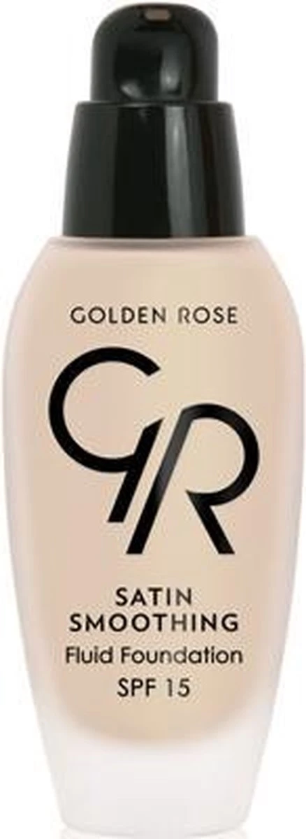 Golden Rose Satin Smoothing Fluid Foundation NO: 27 Vloeibare Foundation Met SPF15 En Vitamine E 3 Golden Rose Satin Smoothing Fluid Foundation NO: 27 Vloeibare Foundation Met SPF15 En Vitamine E
