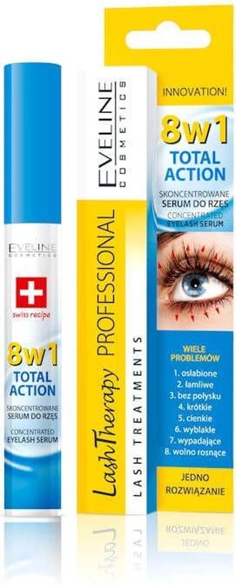 Eveline Cosmetics Lash Therapy Wimperserum 8in1 10ml. 3 Eveline Cosmetics Lash Therapy Wimperserum 8in1 10ml.