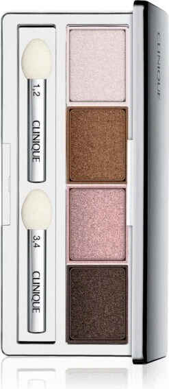 Clinique All About Shadow Quad Oogschaduw 06 Pink Chocolate 4,8 G Mat, Satijn, Shimmer