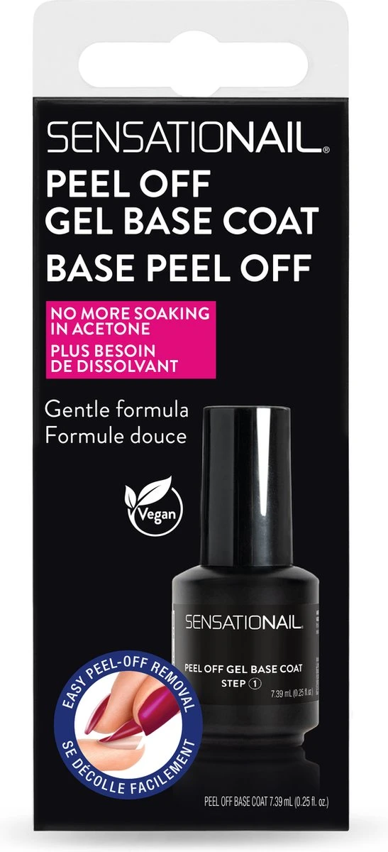 Sensationail Peel Off Gel Base Coat - 71791 5 Sensationail Peel Off Gel Base Coat - 71791 - Afbeelding 3