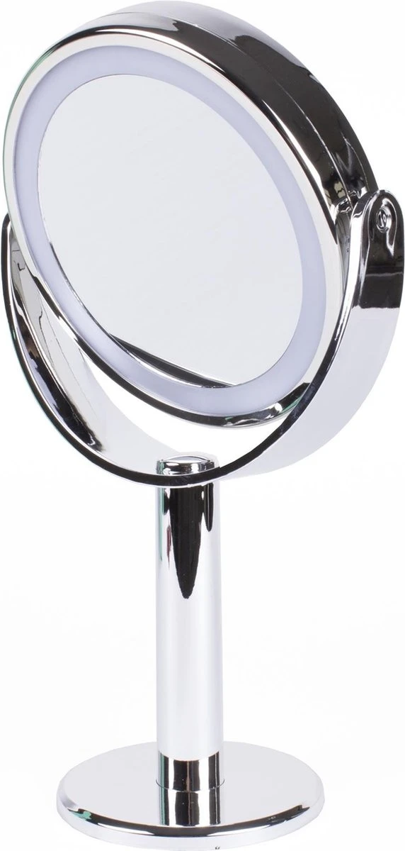 Benson Make Up Spiegel - LED Touch - Dimbaar - 2-Zijdig- Chroom 4 Benson Make Up Spiegel - LED Touch - Dimbaar - 2-Zijdig- Chroom - Afbeelding 2