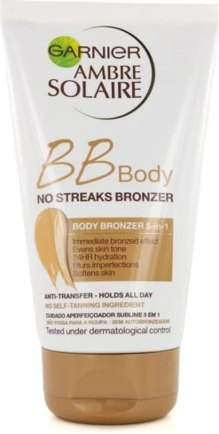 Garnier Ambre Solaire No Streaks BB Body Bronzer - 150 Ml