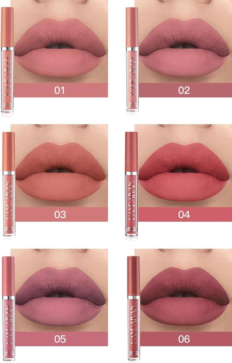 HANDAIYAN® | Liquid Lipsticks | Set Van 6 | Matte Lippenstift | Vloeibare Lippenstift | Waterproof | Make Up Set | Geschenkset | Giftset | Lipstick | Lippenstift | Lipgloss | Lip Gloss 10 HANDAIYAN® | Liquid Lipsticks | Set Van 6 | Matte Lippenstift | Vloeibare Lippenstift | Waterproof | Make Up Set | Geschenkset | Giftset | Lipstick | Lippenstift | Lipgloss | Lip Gloss - Afbeelding 8