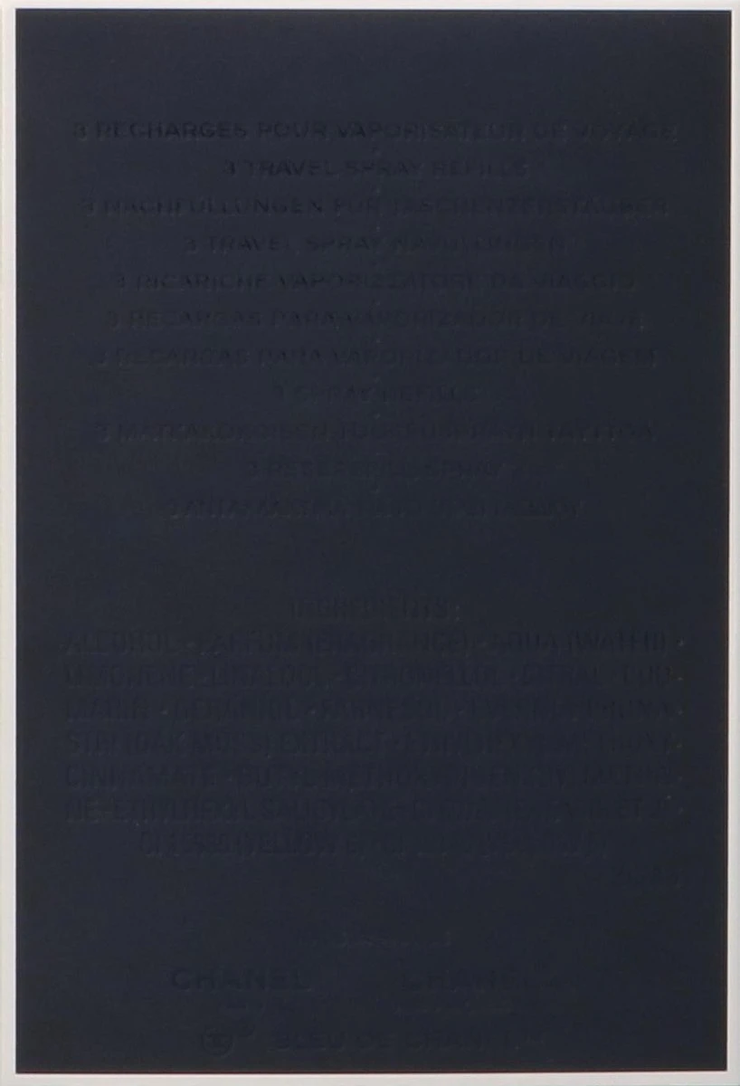 Chanel - Bleu De Chanel Refill EDT 3x 20 Ml 7 Chanel - Bleu De Chanel Refill EDT 3x 20 Ml - Afbeelding 5