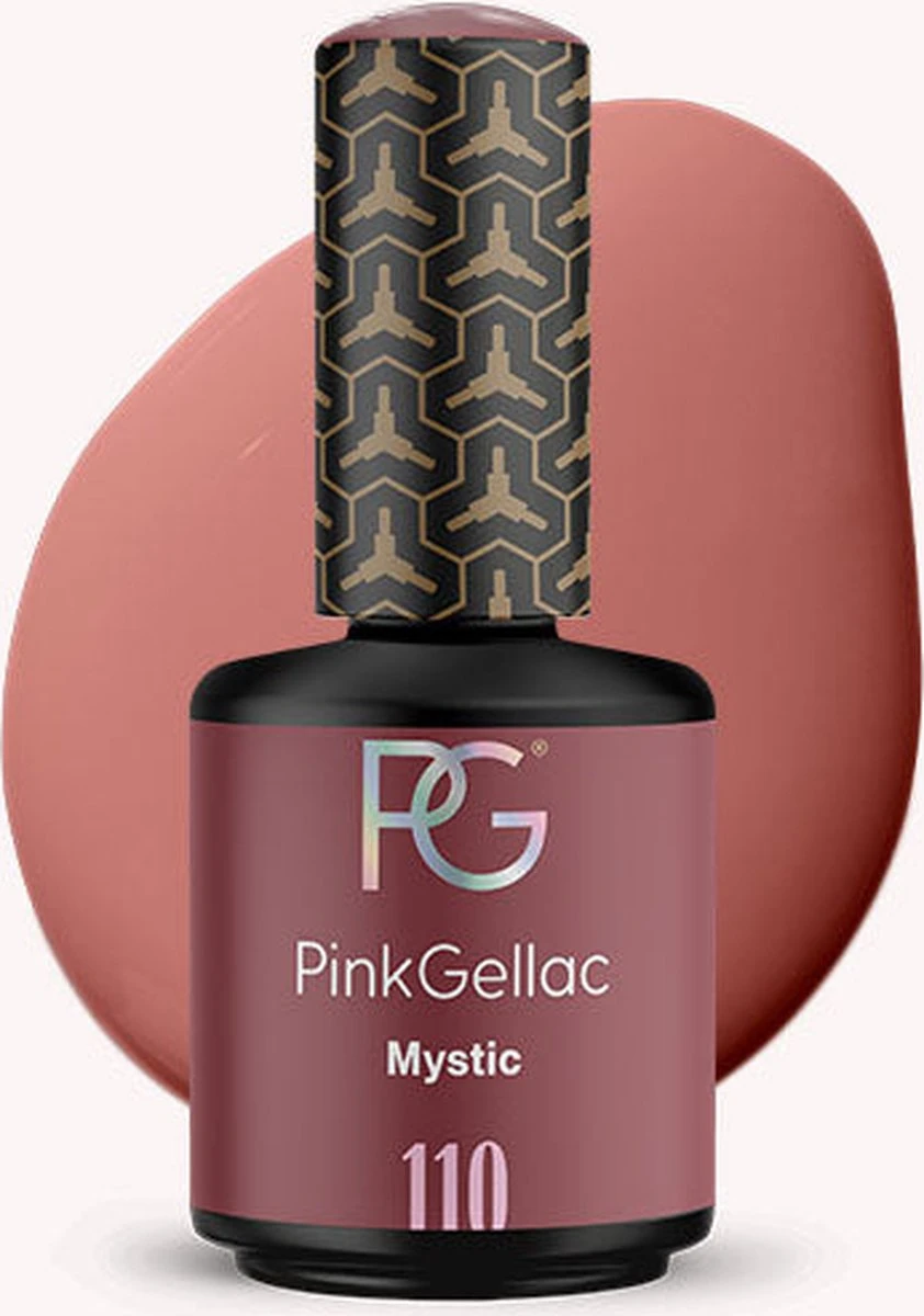 Pink Gellac - Mystic - Gellak - Vegan - Bruin - Creamy Finish - 15 Ml 2 Pink Gellac - Mystic - Gellak - Vegan - Bruin - Creamy Finish - 15 Ml