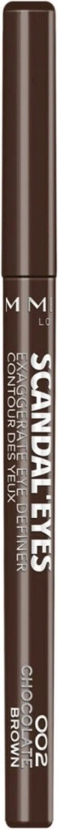 Rimmel London Exaggerate Full Colour Eye Definer Oogpotlood - 002 Chocolate 3 Rimmel London Exaggerate Full Colour Eye Definer Oogpotlood - 002 Chocolate