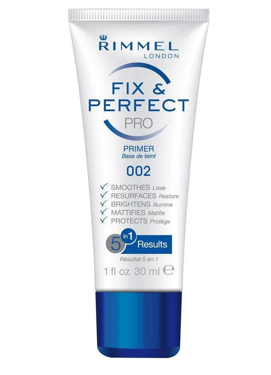 Rimmel London Fix & Perfect Make-Up Primer - 002 Transparent - 30 Ml 12 Rimmel London Fix & Perfect Make-Up Primer - 002 Transparent - 30 Ml - Afbeelding 10