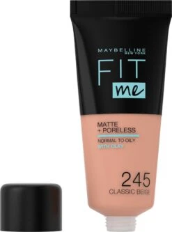 Maybelline Fit Me Matte & Poreless Foundation - 245 Classic Beige - 30 Ml -Max Factor Winkel 891x1200