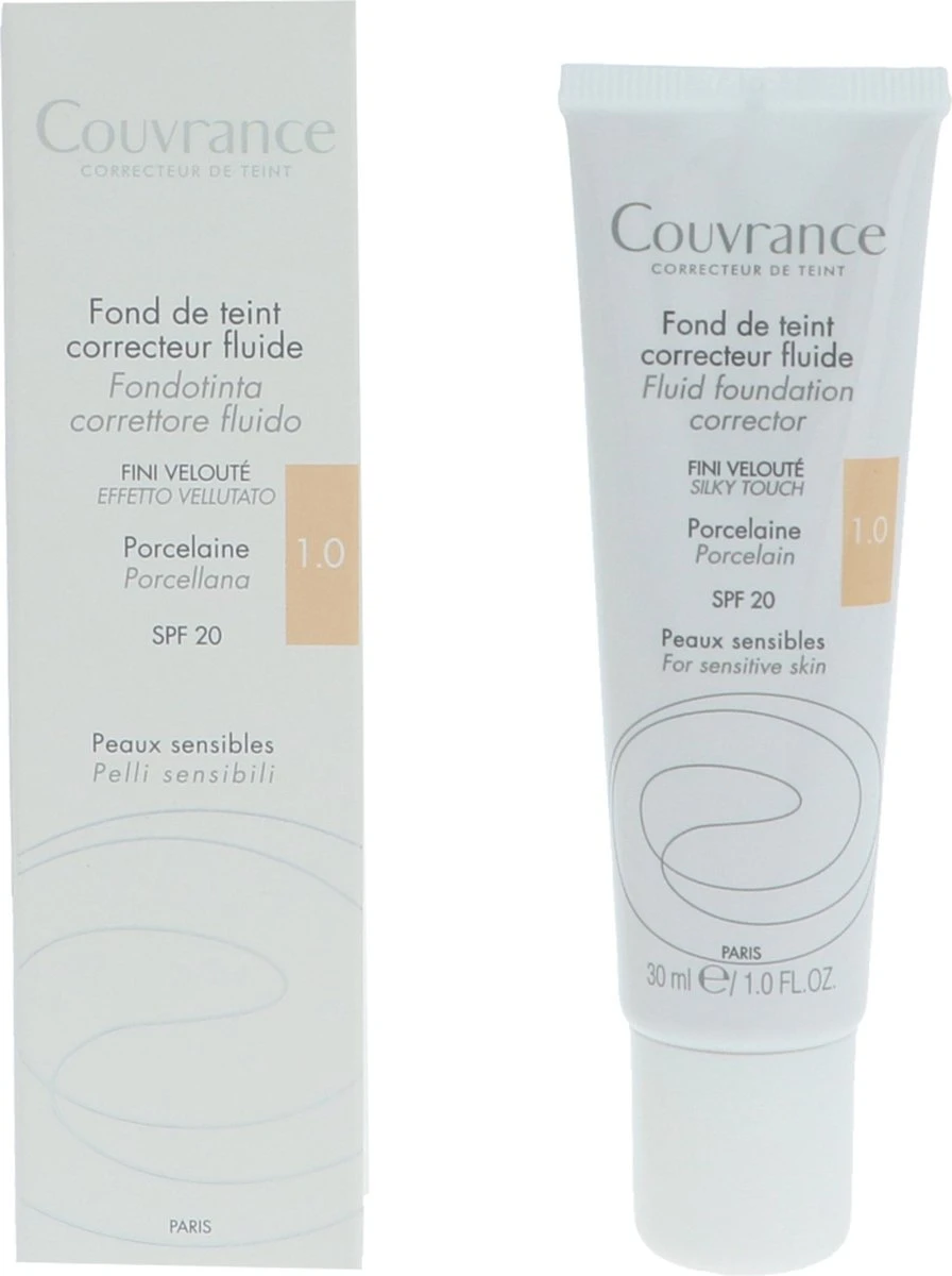 Avene Couvrance Fluid Foundation Corrector SPF20 30ml 5 Avene Couvrance Fluid Foundation Corrector SPF20 30ml - Afbeelding 3