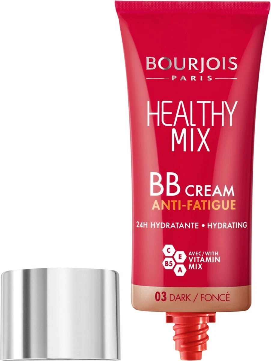 Bourjois Healthy Mix BB Cream Anti Fatigue - 03 Dark Beige 4 Bourjois Healthy Mix BB Cream Anti Fatigue - 03 Dark Beige - Afbeelding 2