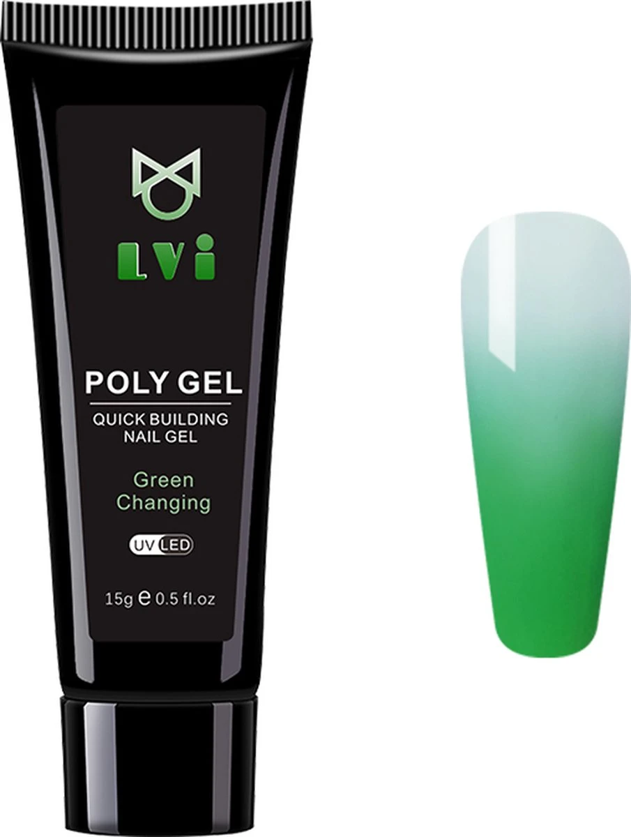 Elvi Polygel Starterskit -Complete Set Inc. USB UV/Led Mini Lamp-6x15g Polygel Kleuren Blauw - Nagelverlenging Polyacryl UV Nagellak-Quick Extension Temperature Color Changing Gel Blue Green 21 Elvi Polygel Starterskit -Complete Set Inc. USB UV/Led Mini Lamp-6x15g Polygel Kleuren Blauw - Nagelverlenging Polyacryl UV Nagellak-Quick Extension Temperature Color Changing Gel Blue Green - Afbeelding 19