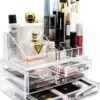 AWEMOZ Make-Up Organizer - Beauty Organizer Voor Make Up - Opbergbox - Opbergdoos Cosmetica - Sieradendoos - 20 Opbergvakken - Nagellak - Lippenstift - Transparant - Cadeau Voor Vrouw -Max Factor Winkel 929x1200 2