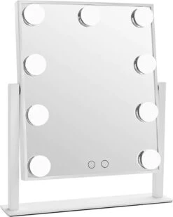 LYVION Hollywood Spiegel Met LED Verlichting - Make-upspiegel - Wit